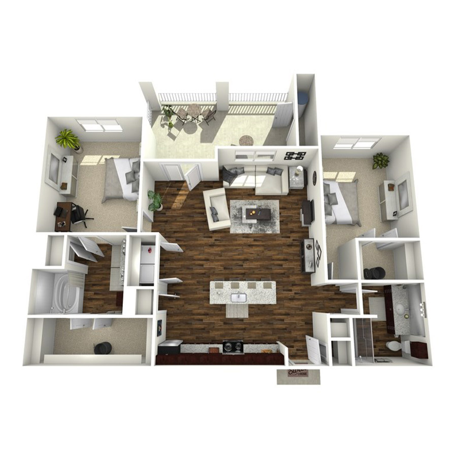 The Sage floorplan layout