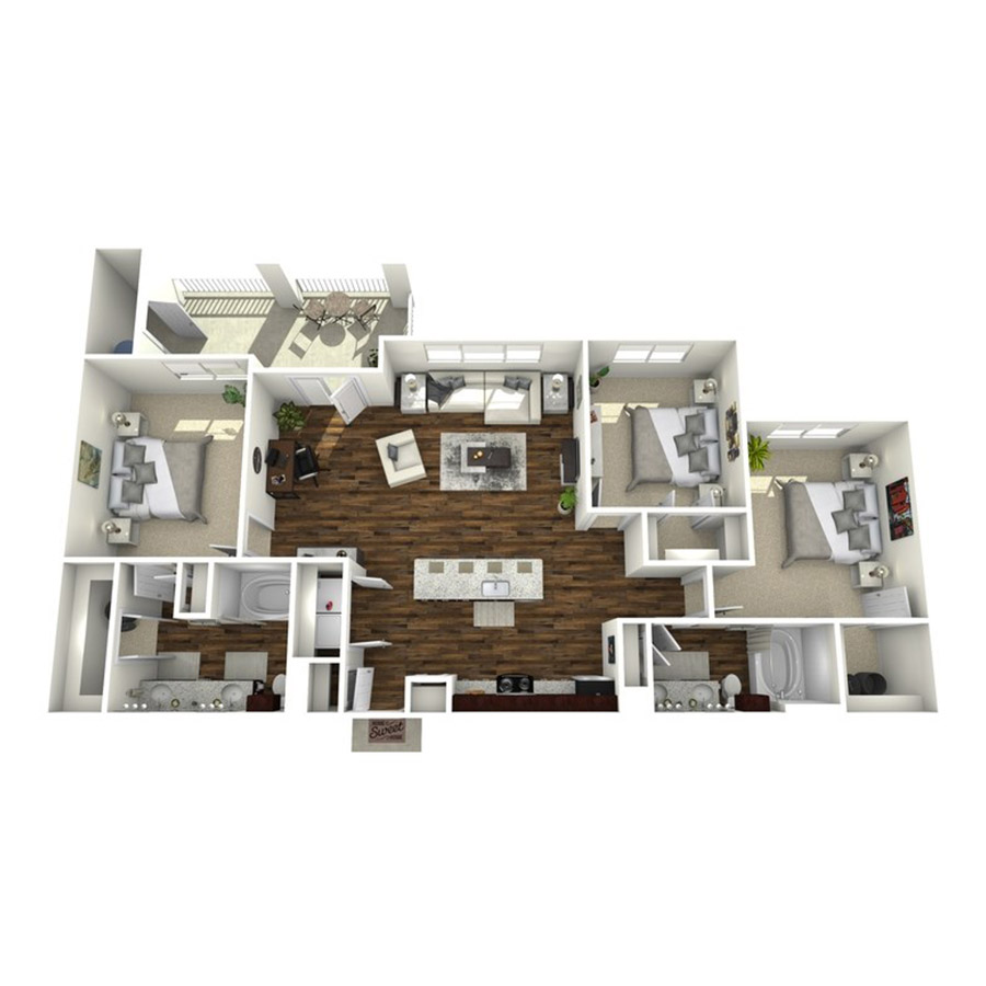 C2-HC floorplan layout