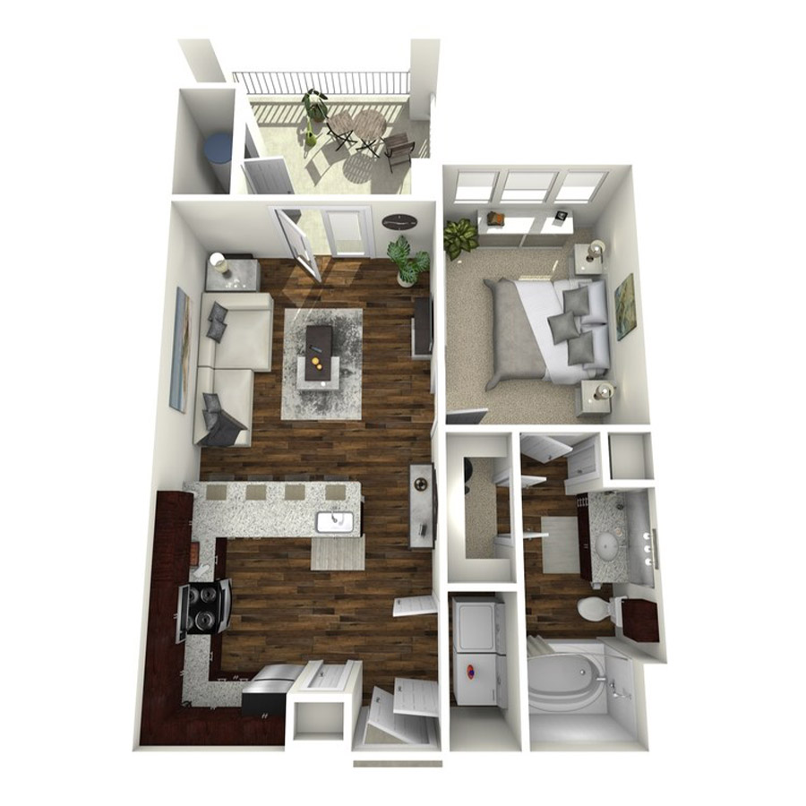 The Avalon floorplan layout