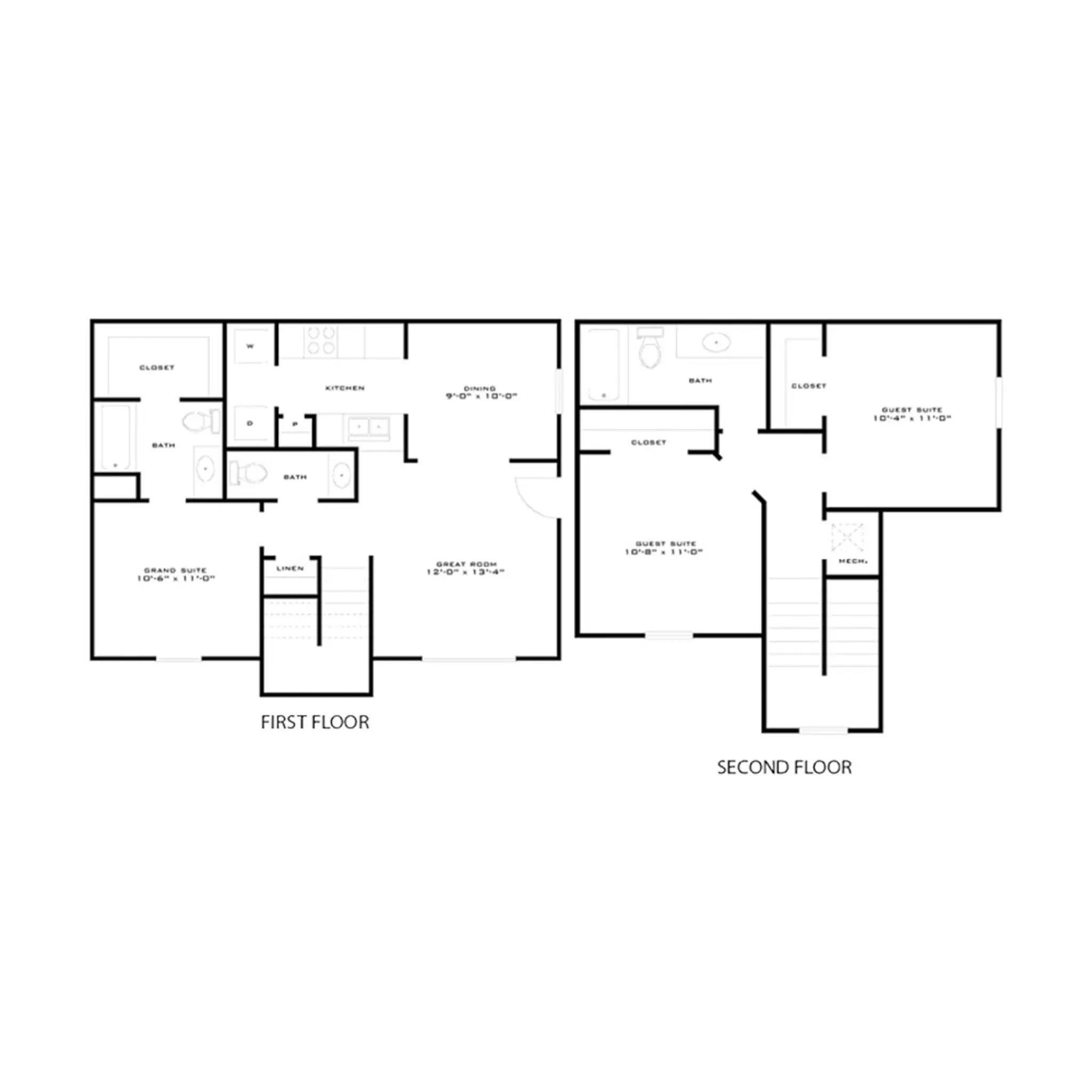3 x 2.5TH-CTH1 floorplan layout