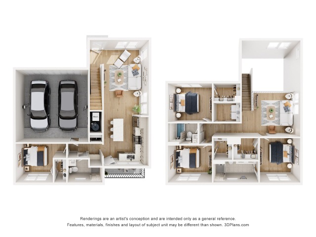 Single Family D2 floorplan layout