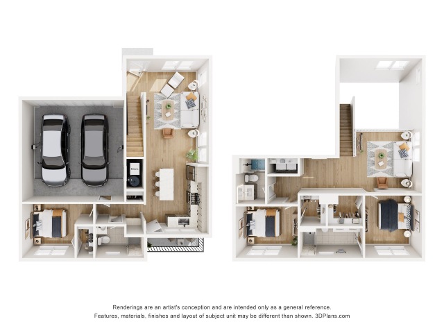 Single Family C2 floorplan layout