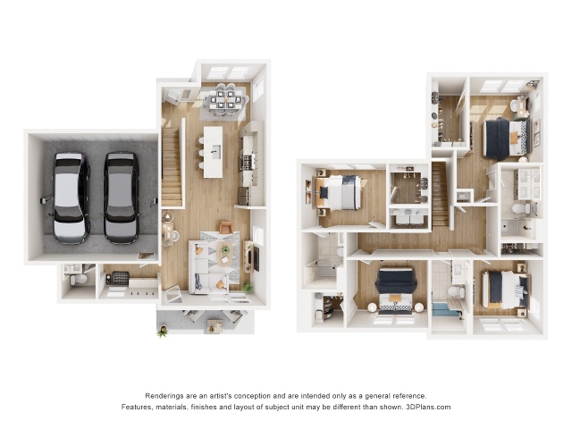 Single Family D1 floorplan layout