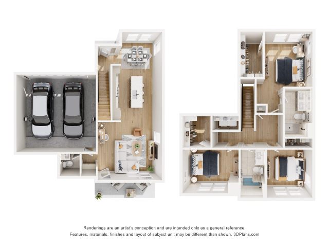 Single Family C1 floorplan layout