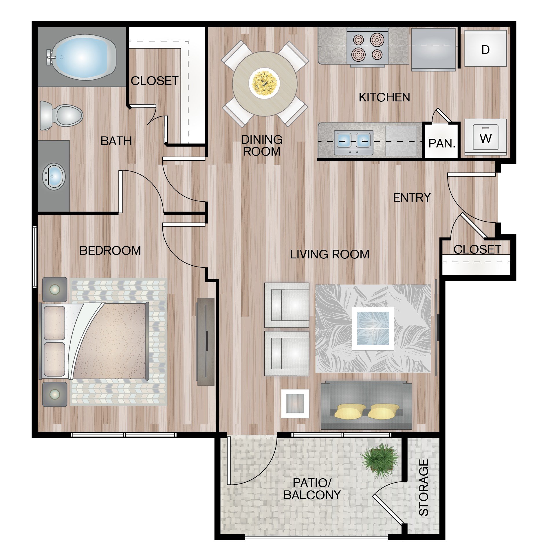 1-1 A floorplan layout