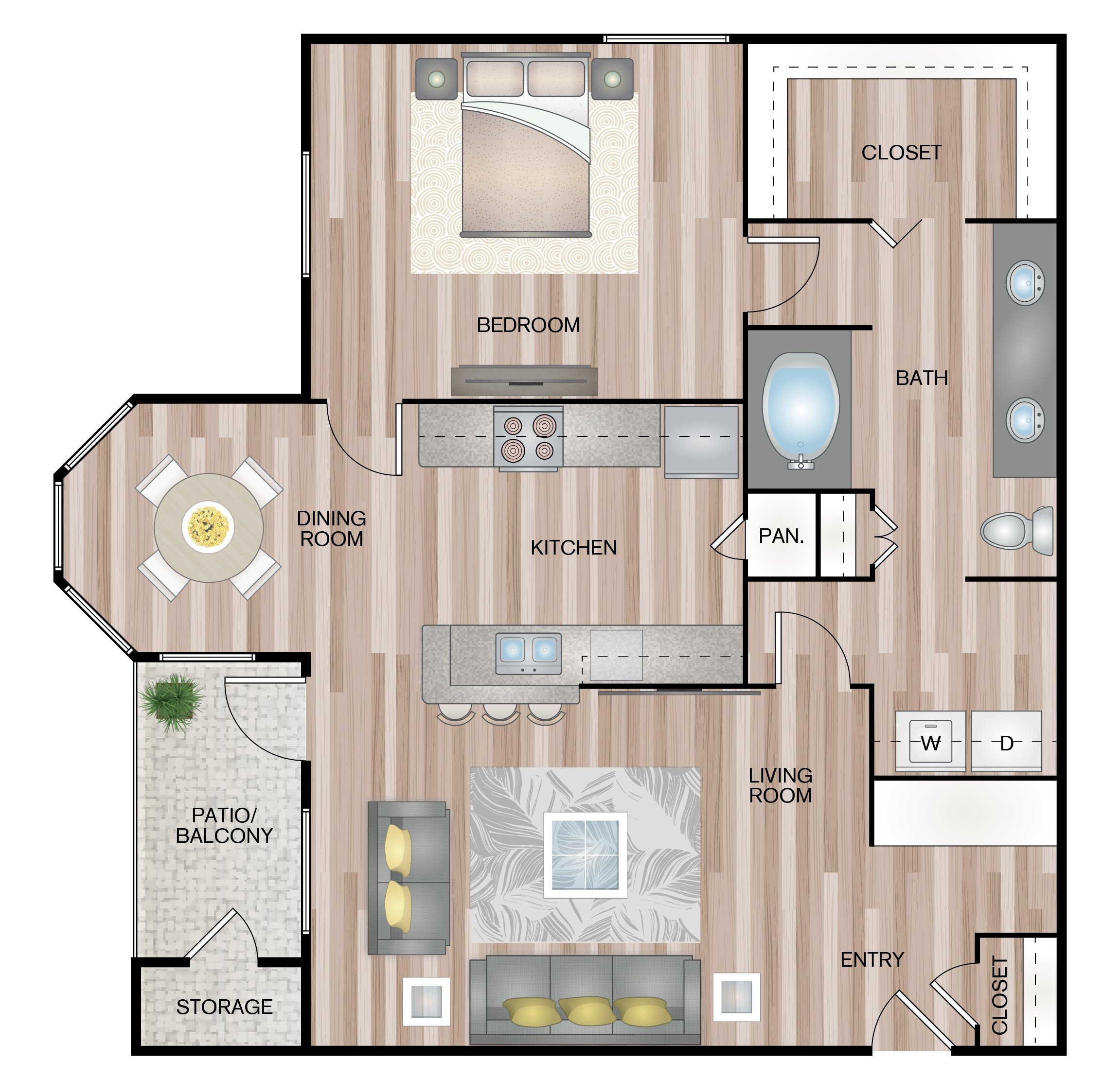 1-1 C floorplan layout