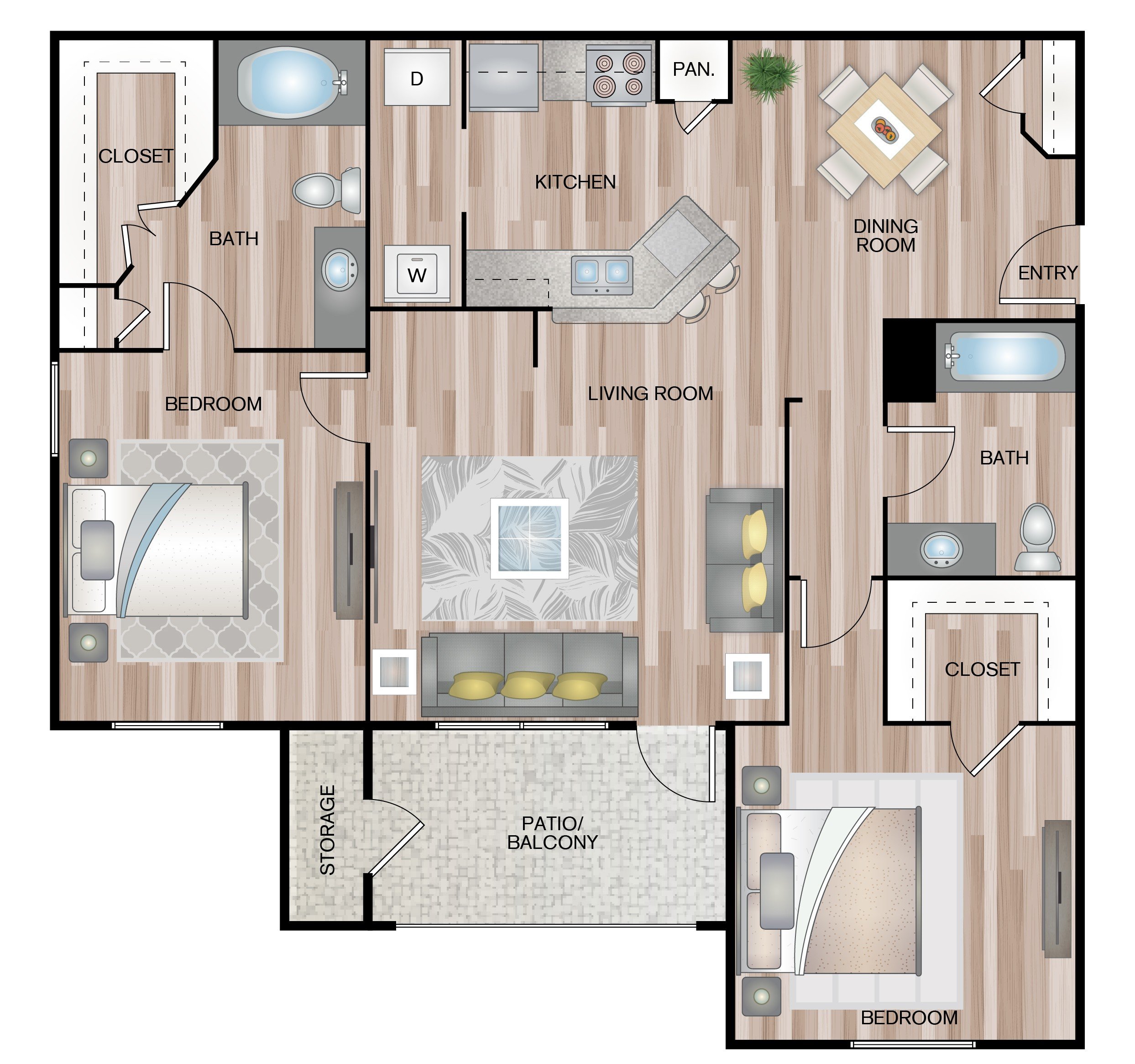 2-2 A floorplan layout