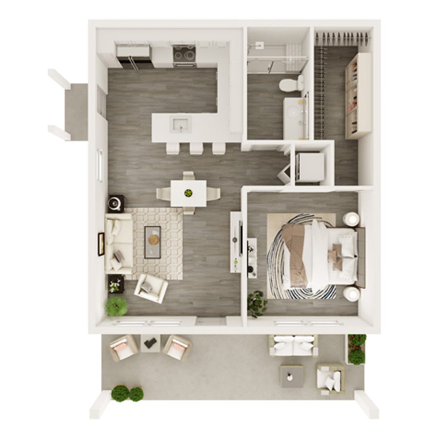 Waldorff - Duplex with Yard floorplan layout