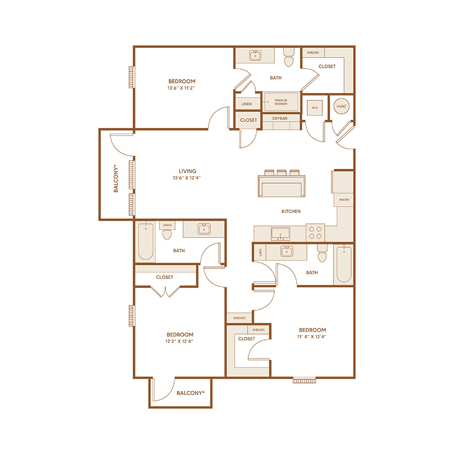 C3 floorplan layout