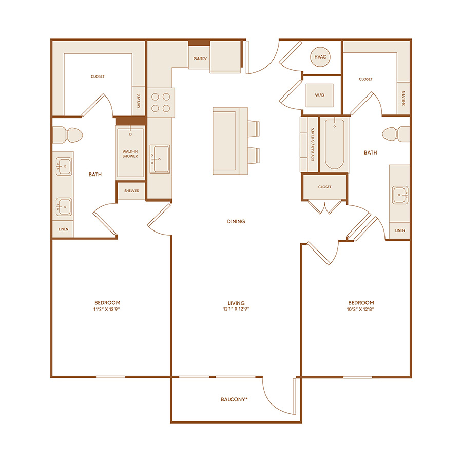 B2 floorplan layout