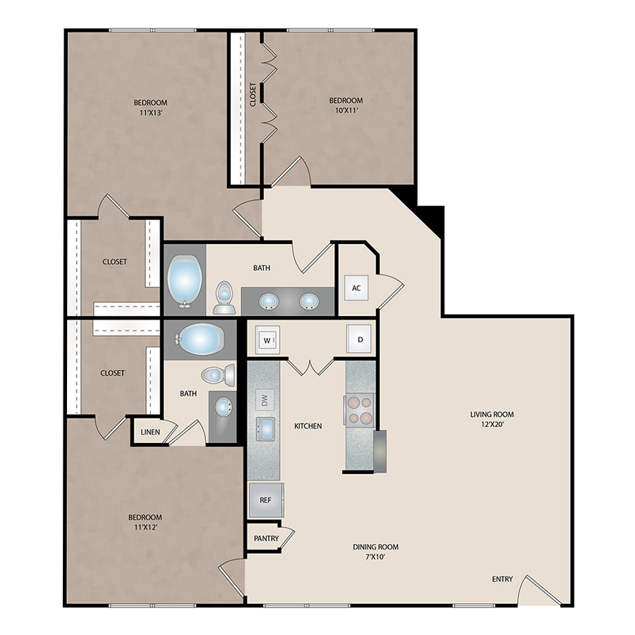 C3 floorplan layout
