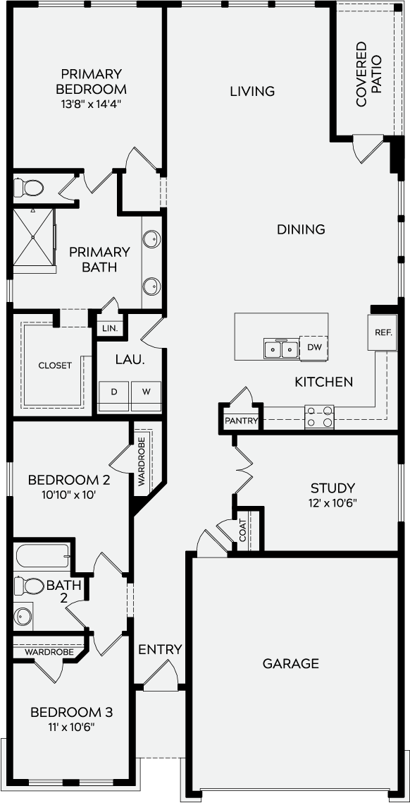 The Gladesdale floorplan layout