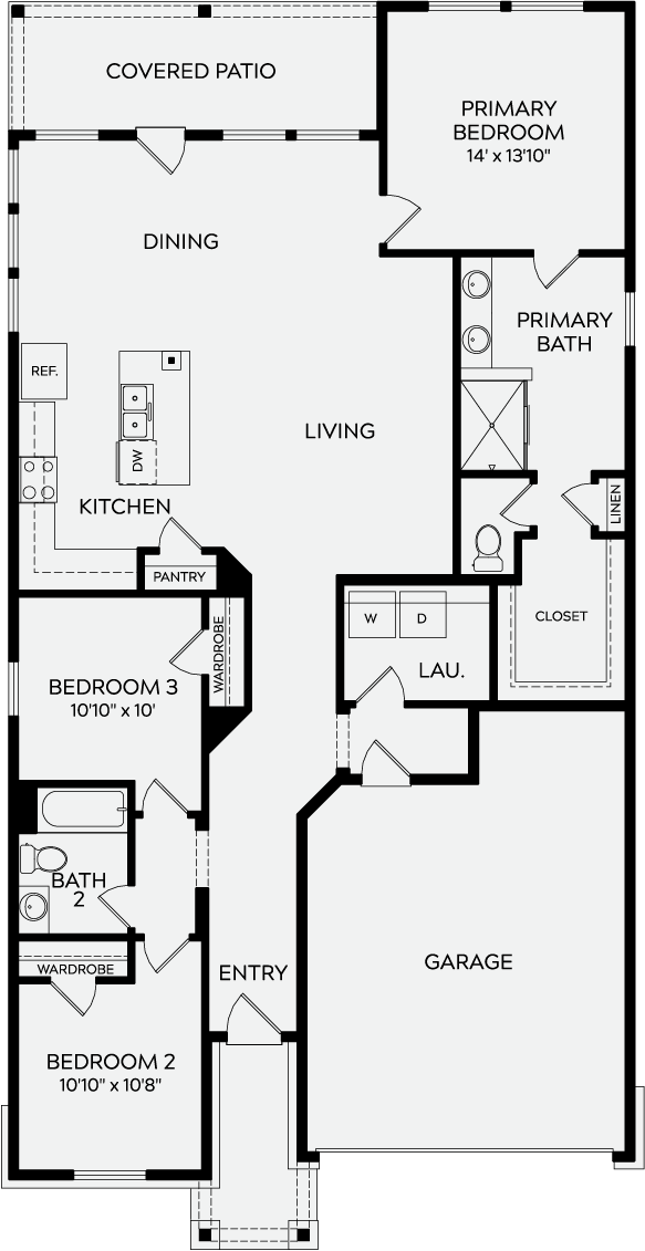 The Cloverstone floorplan layout