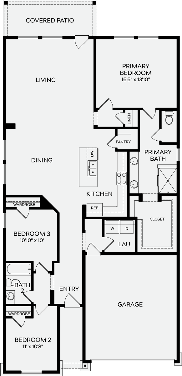 The Penmark floorplan layout