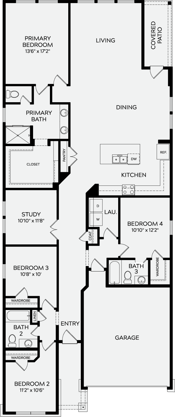 The Woodworth floorplan layout
