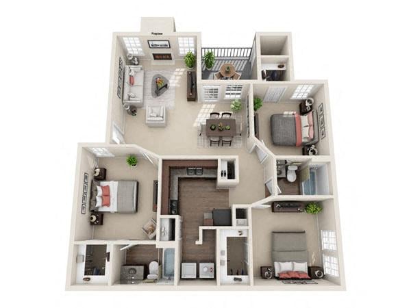 Venice A floorplan layout