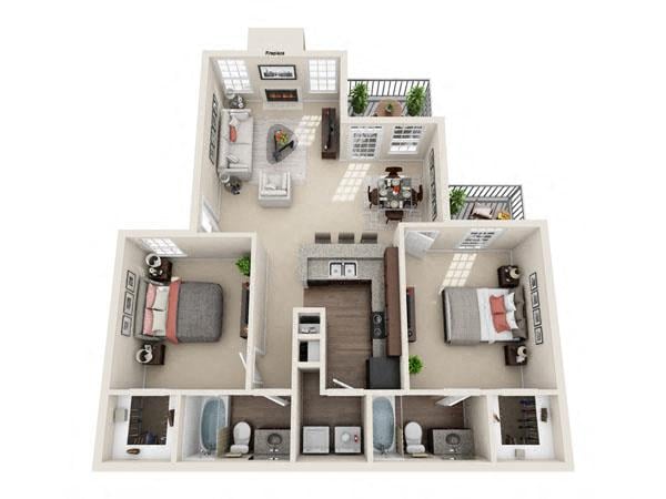 Salerno B floorplan layout