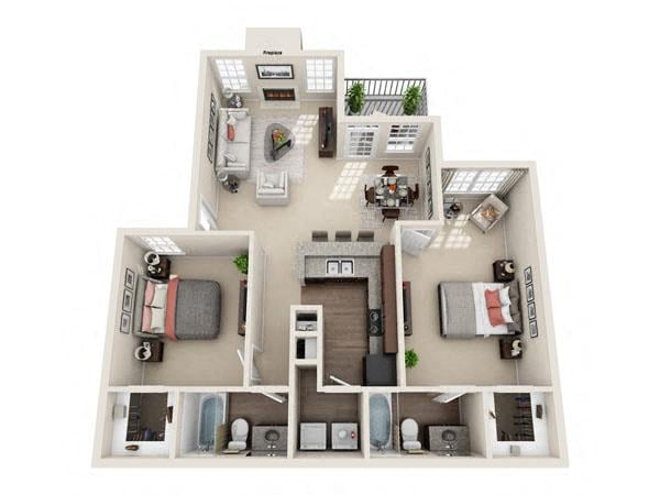 Florence A floorplan layout