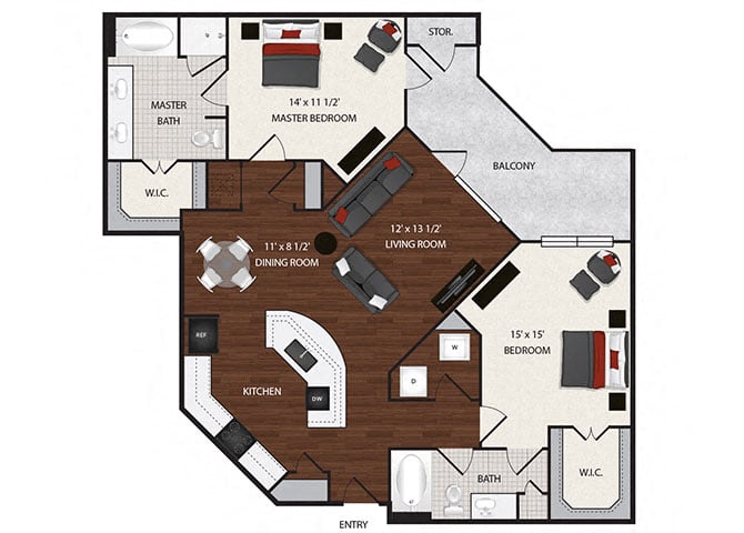 B3 floorplan layout