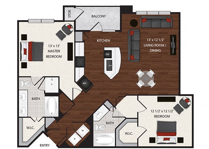 B2 floorplan layout