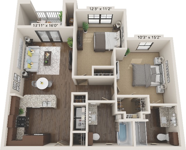 B2 floorplan layout