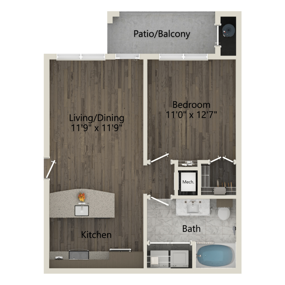 A1 Essential floorplan layout
