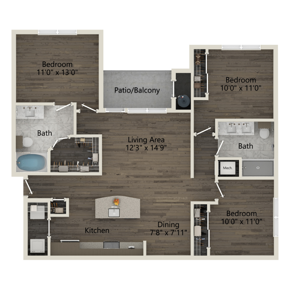 C2 Essential floorplan layout