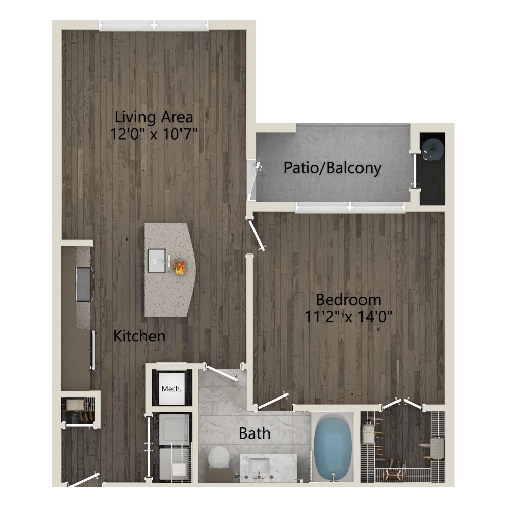 A2 floorplan layout