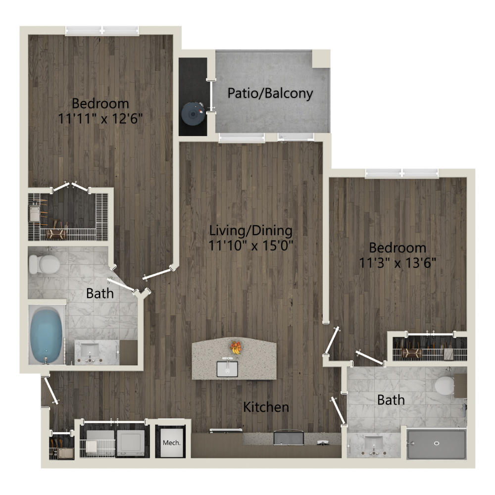 B1 Essential floorplan layout