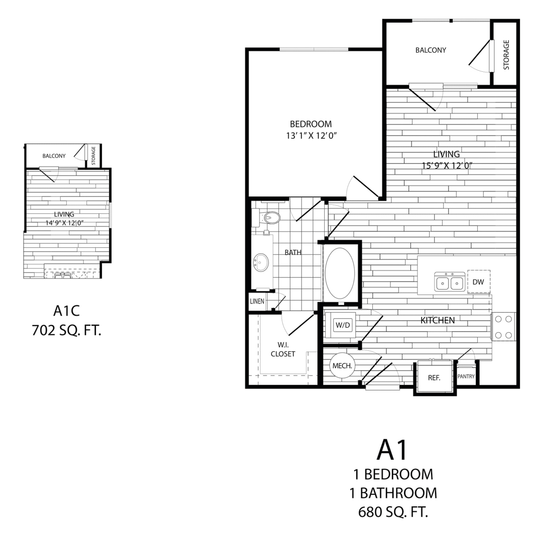 A1C floorplan layout