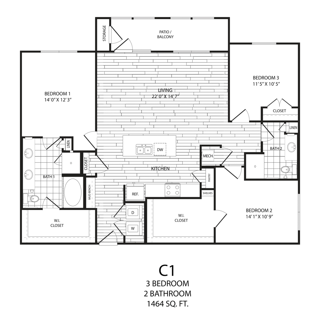C1 floorplan layout