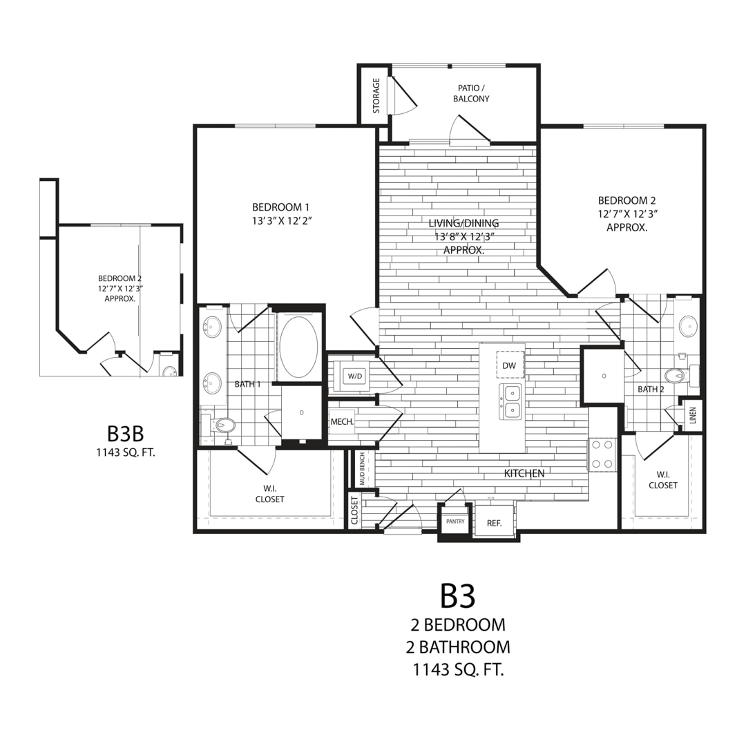 B3 floorplan layout