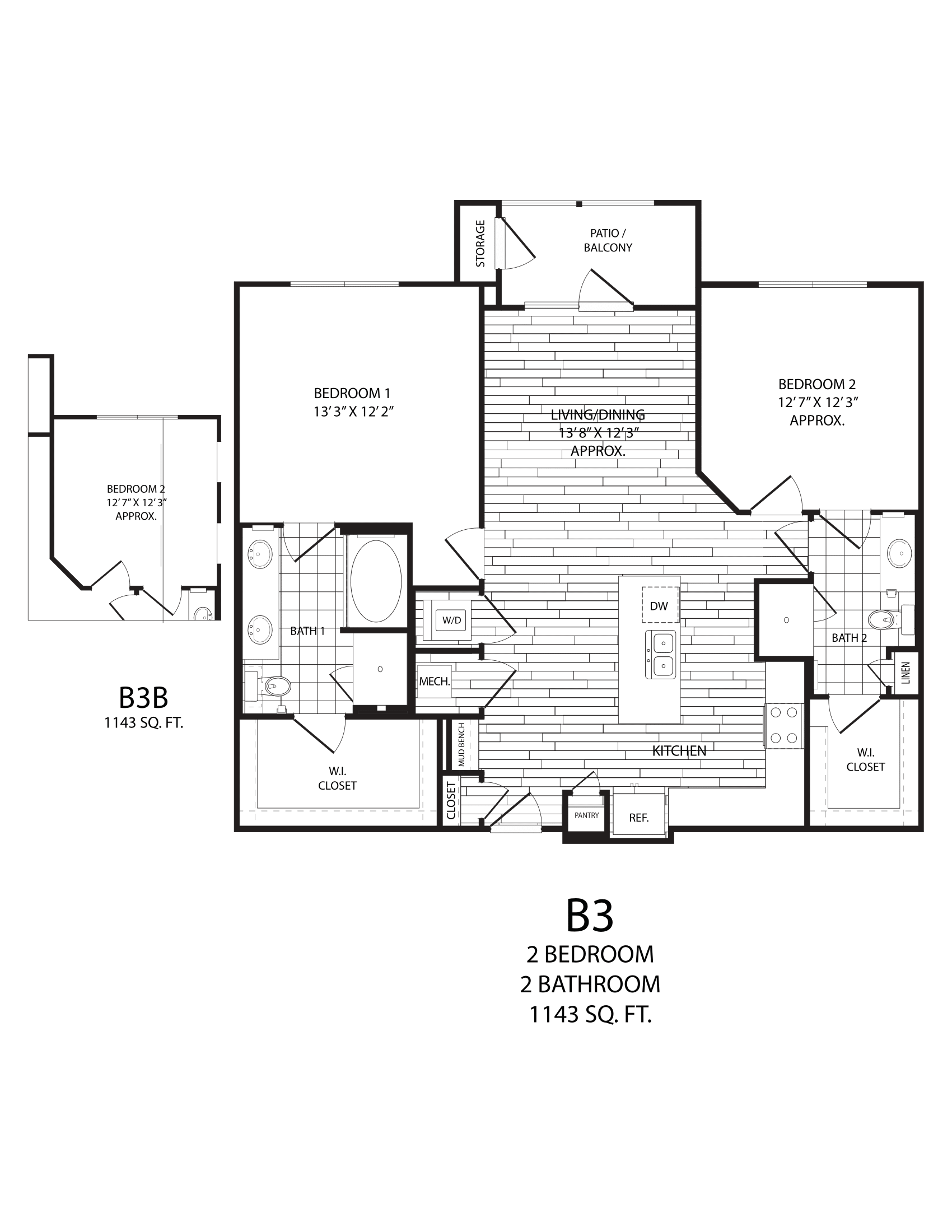 B3 floorplan layout