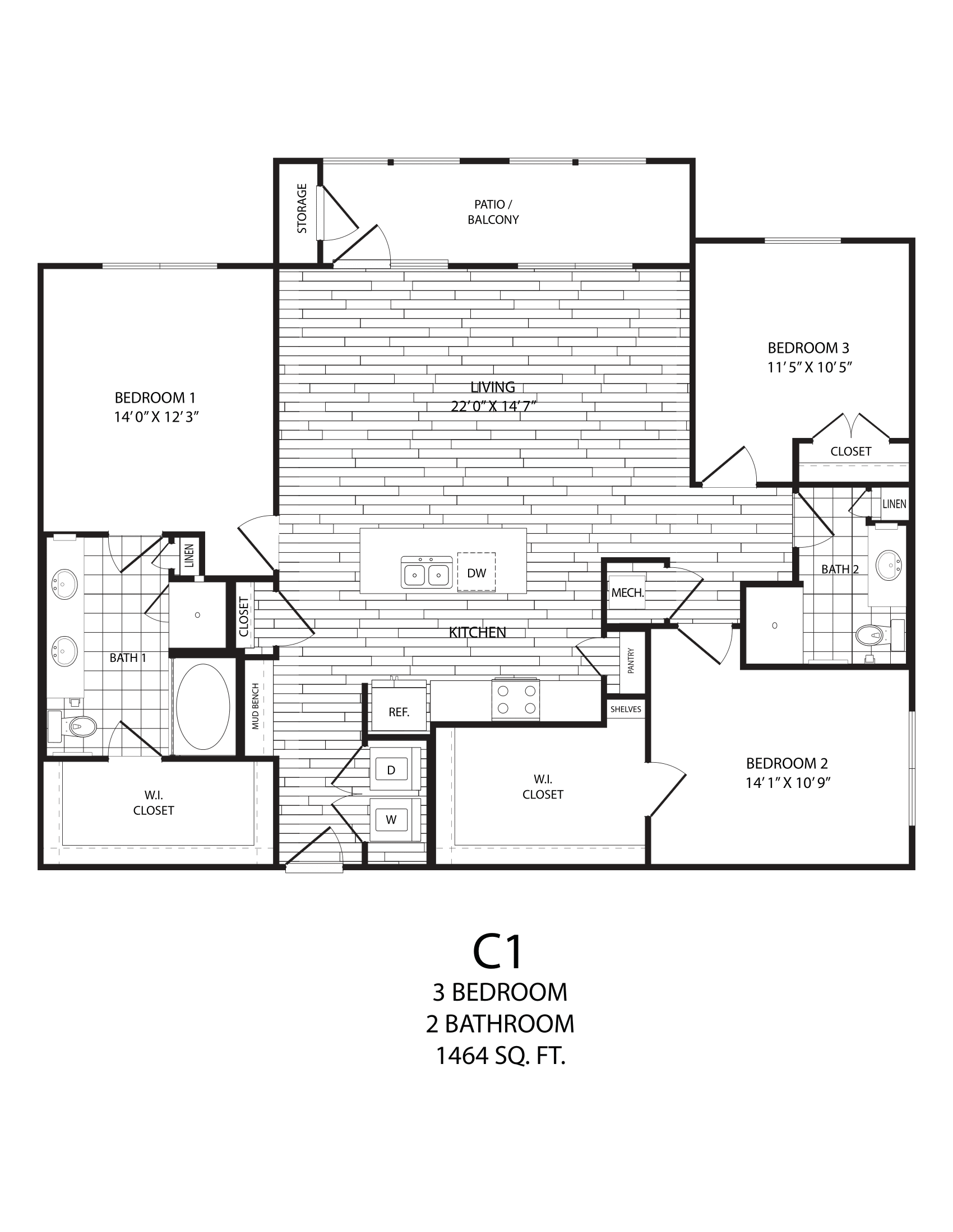 C1 floorplan layout