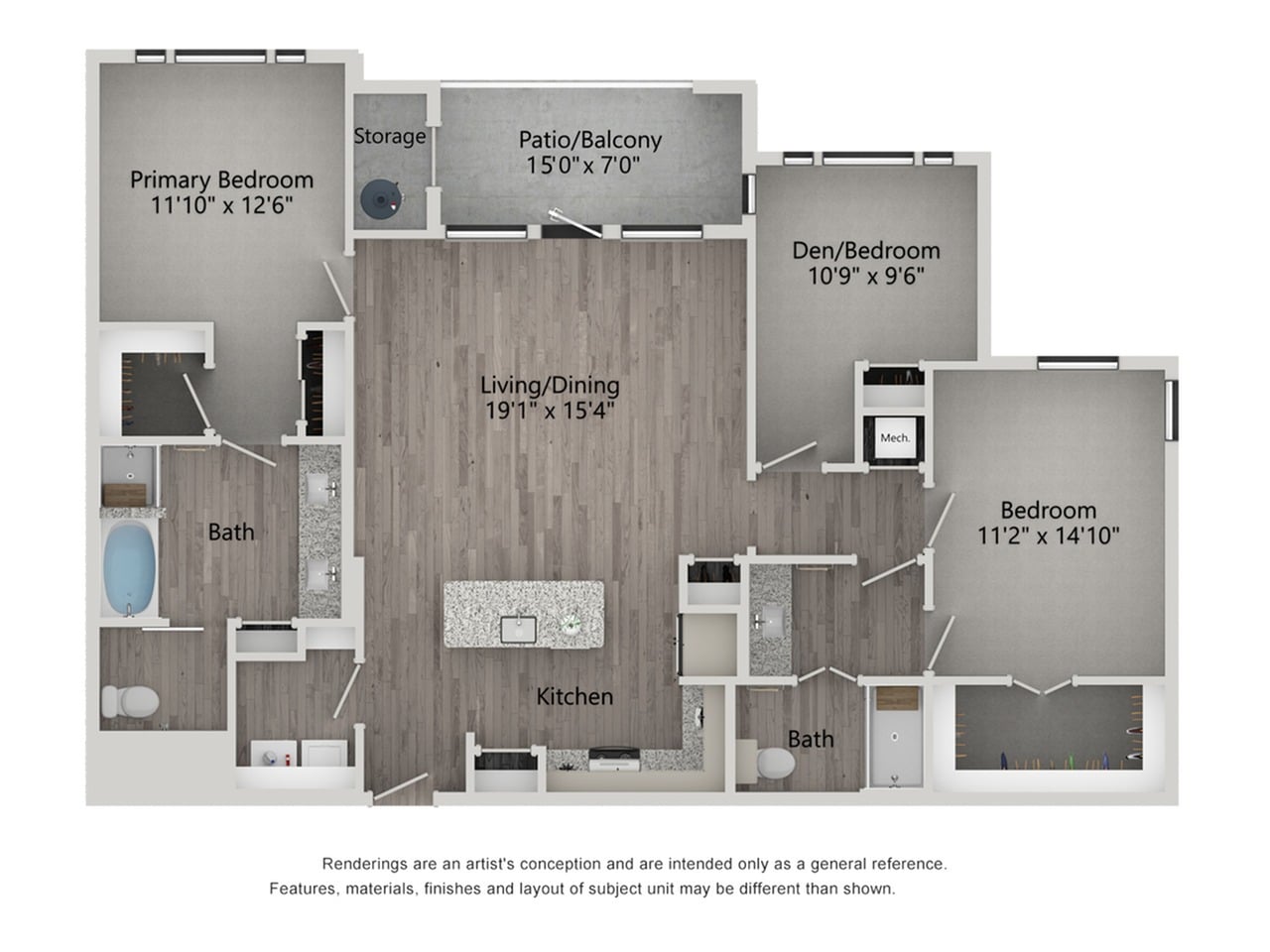C1H floorplan layout