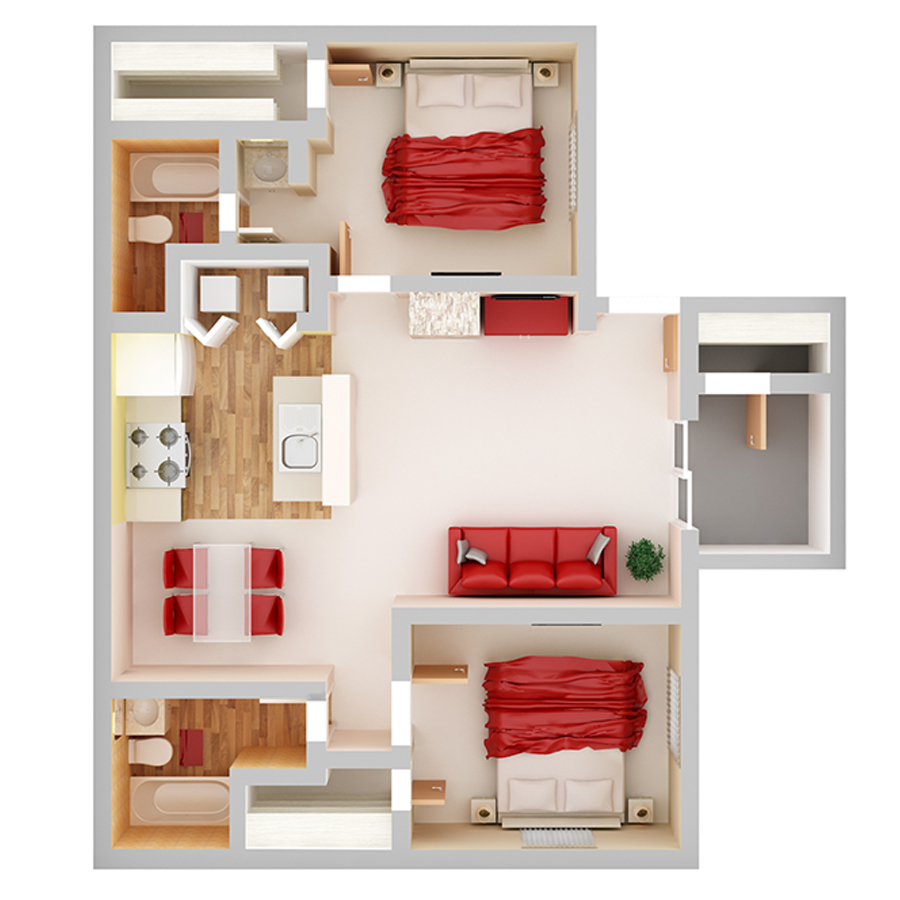 Breaker floorplan layout