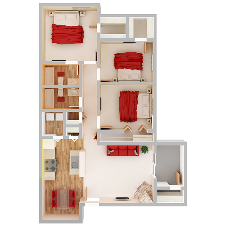 Dexter floorplan layout