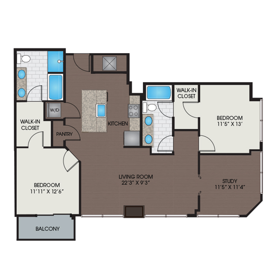 22S1B floorplan layout
