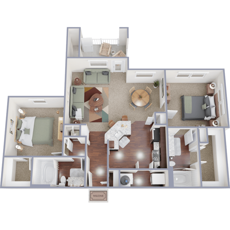 B2 floorplan layout
