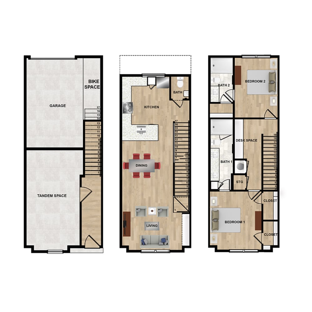 Intellectualist | Townhome floorplan layout