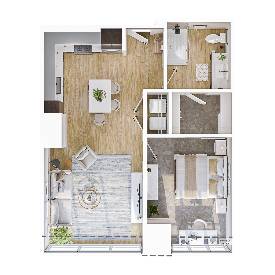 A1 floorplan layout