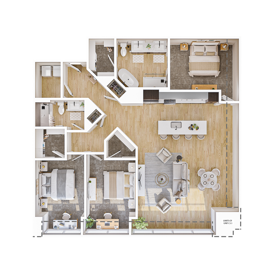 C1 floorplan layout