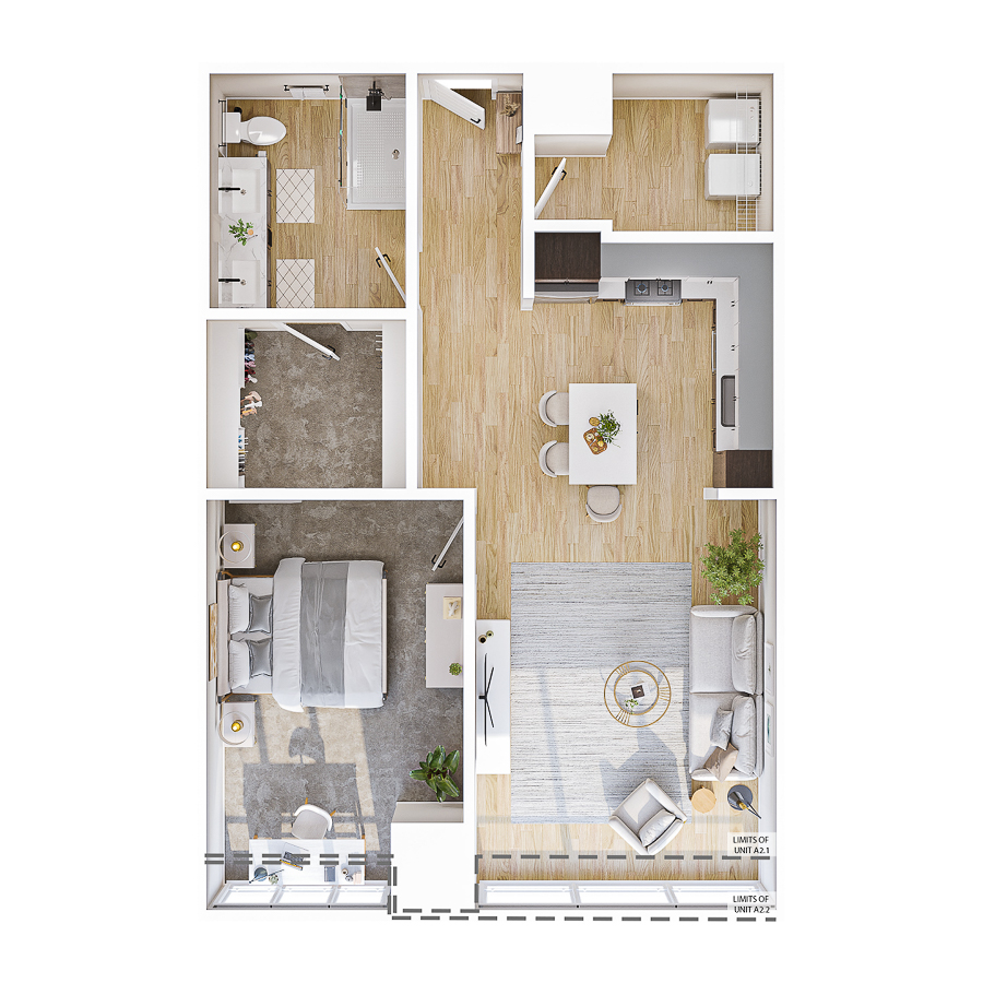 A2.1 floorplan layout