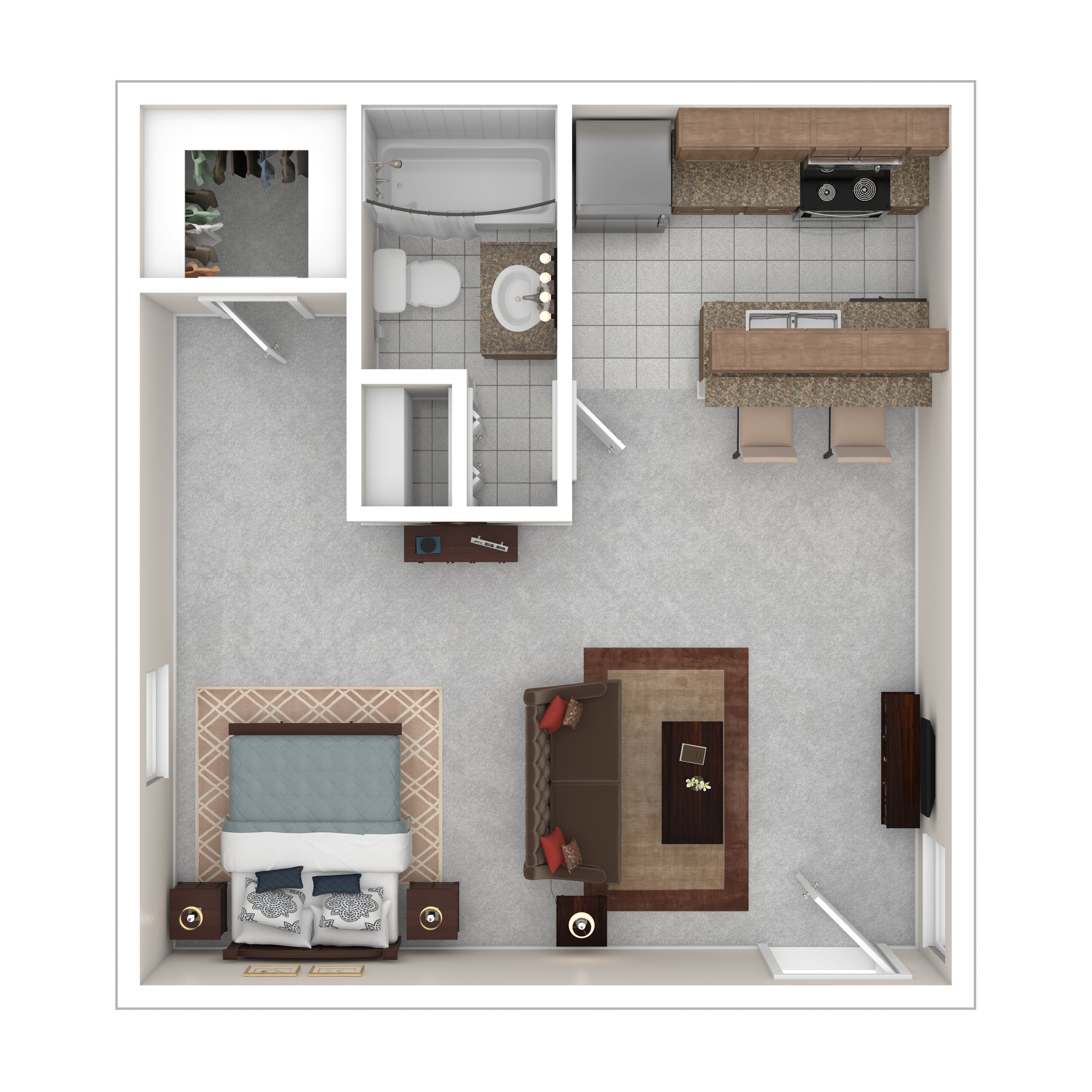 A-0 Renovated floorplan layout