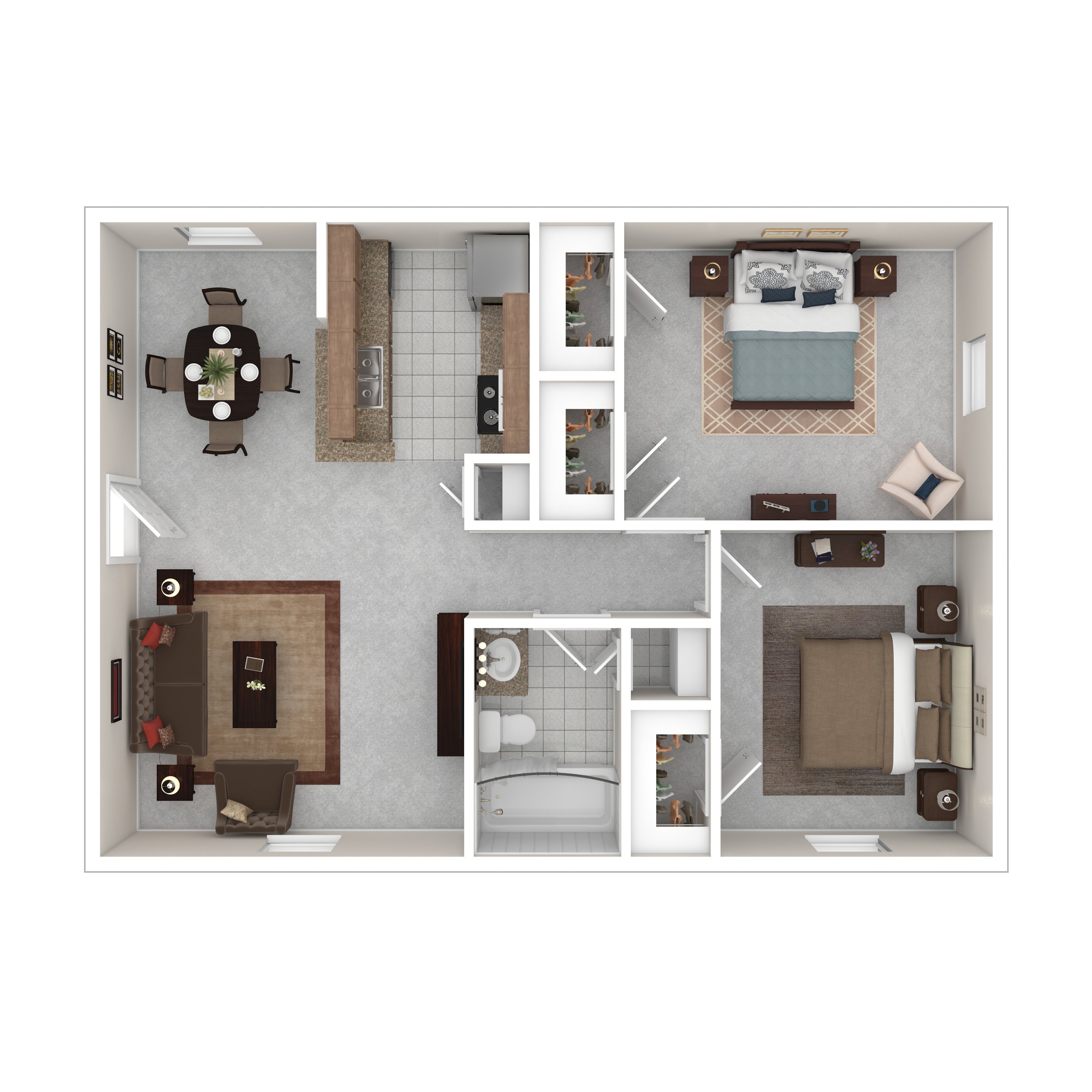 E-2 floorplan layout