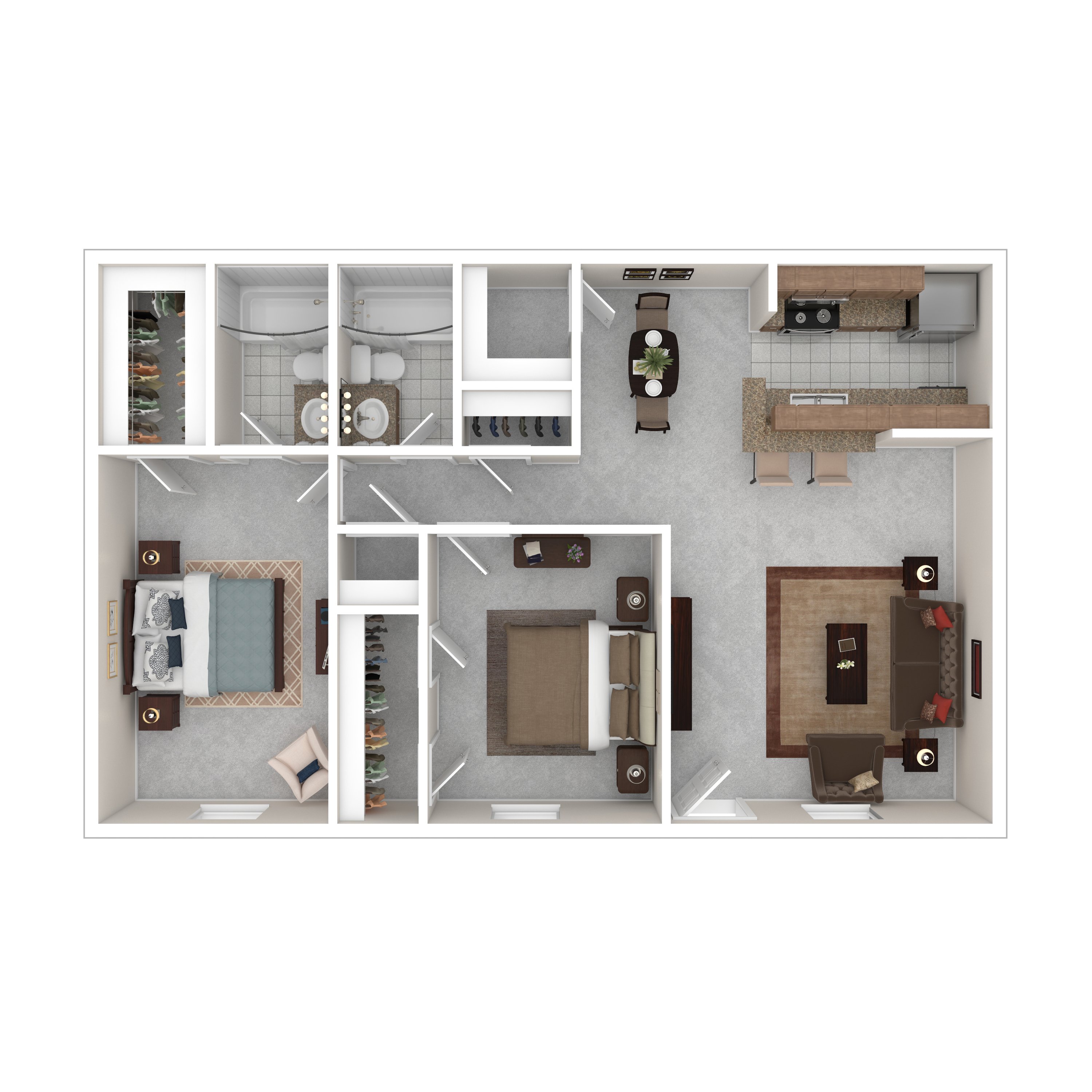 H-2 Renovated floorplan layout
