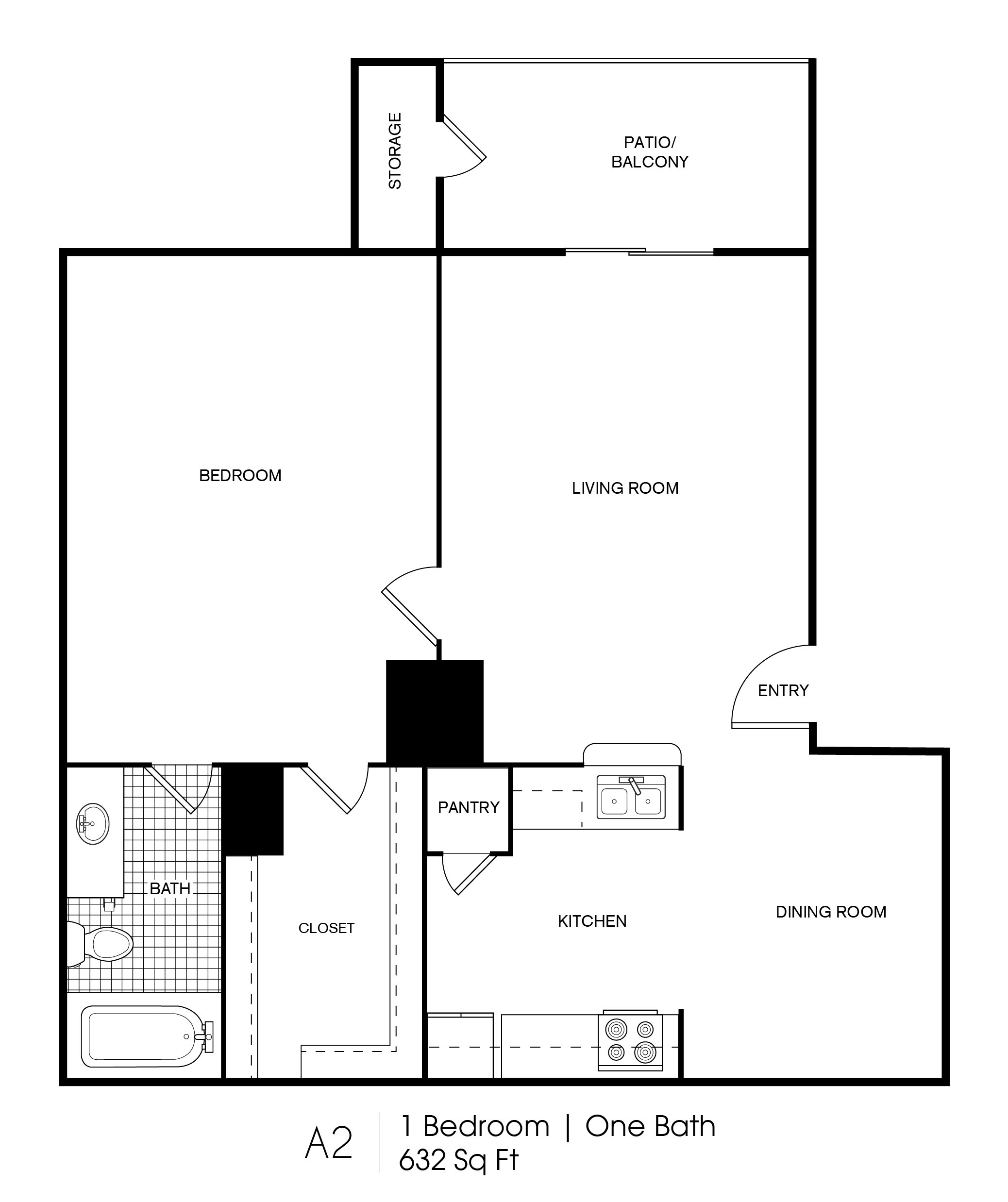 A2U floorplan layout