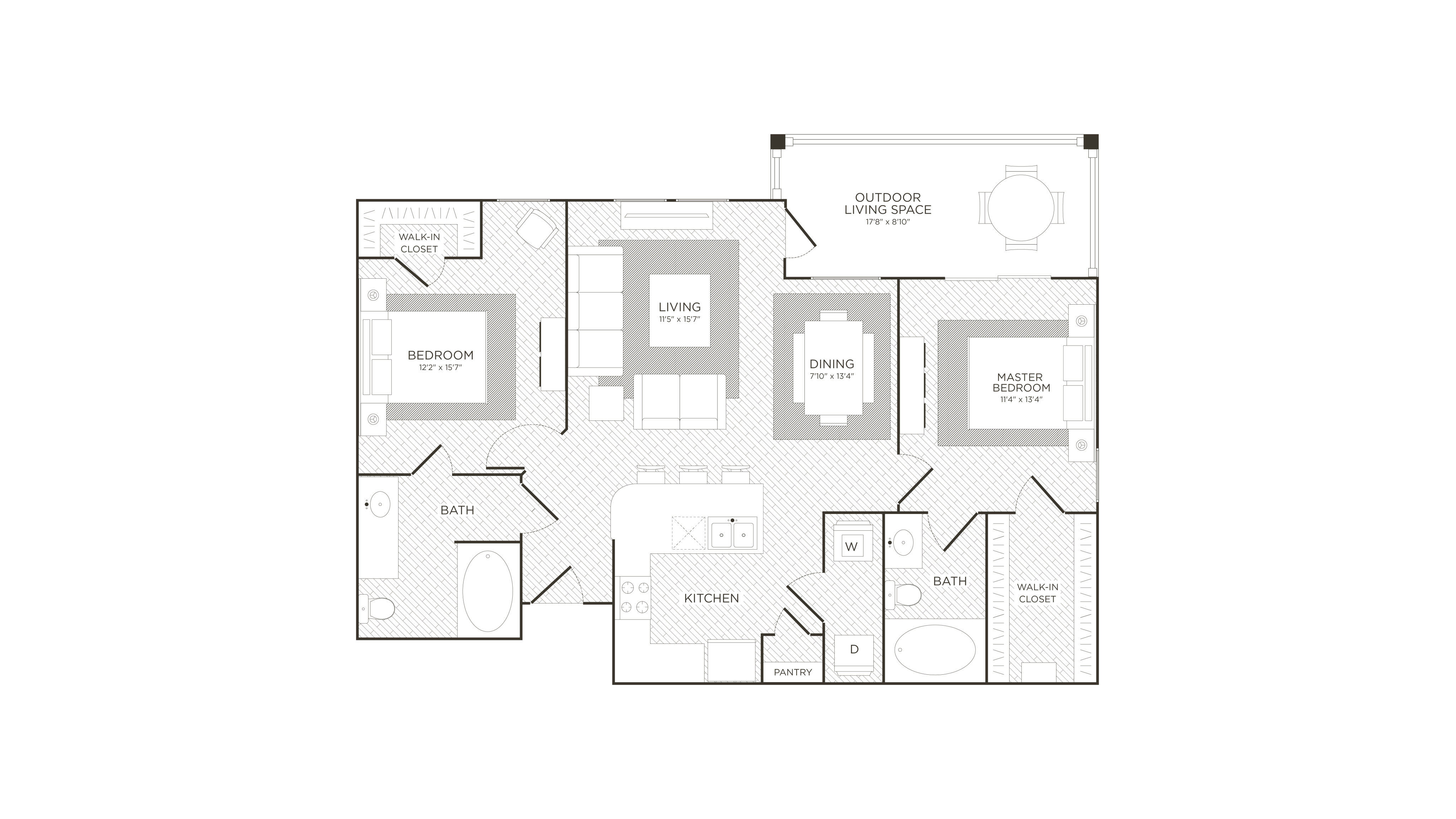 B1-Herringbone floorplan layout