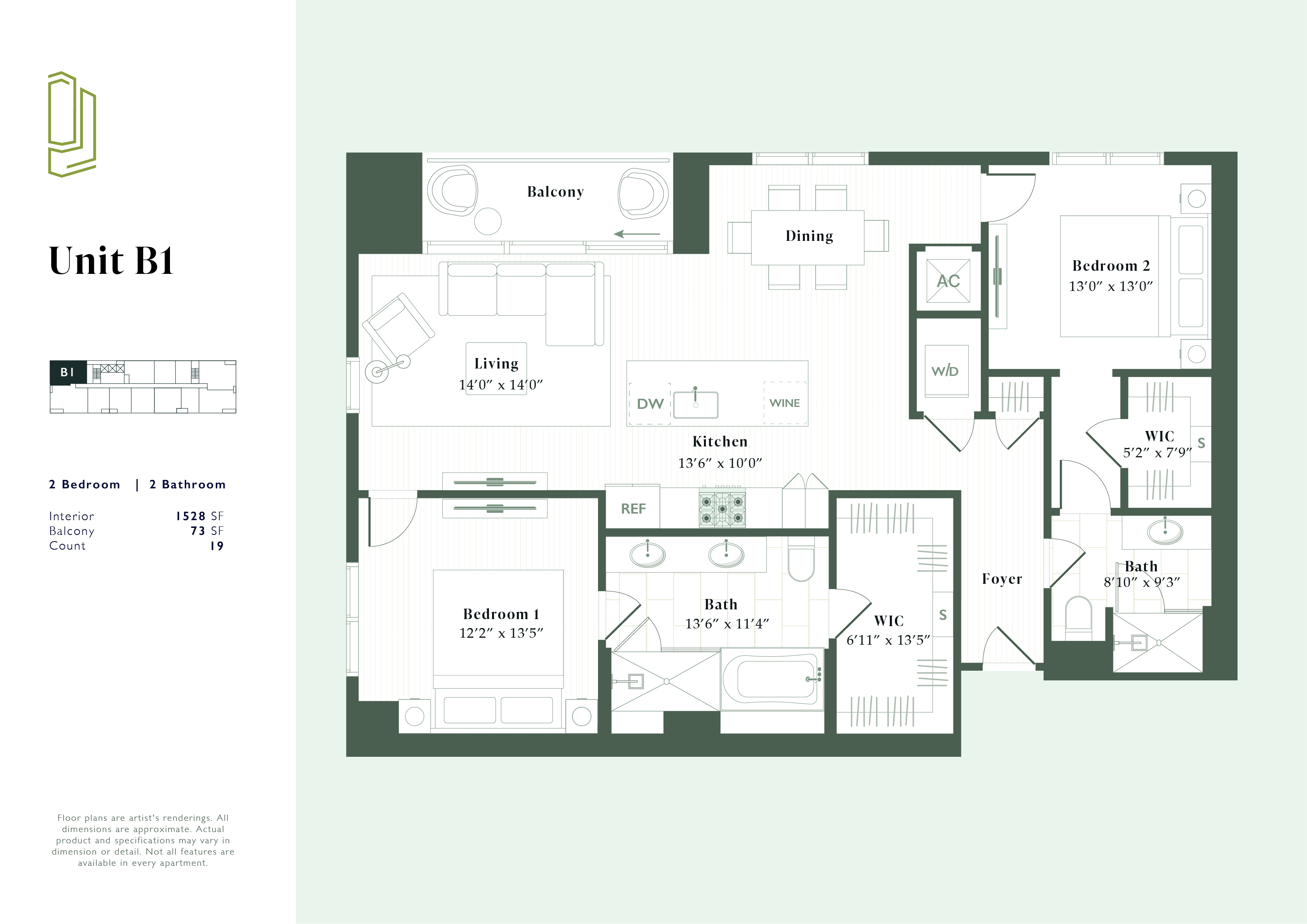 B1 floorplan layout