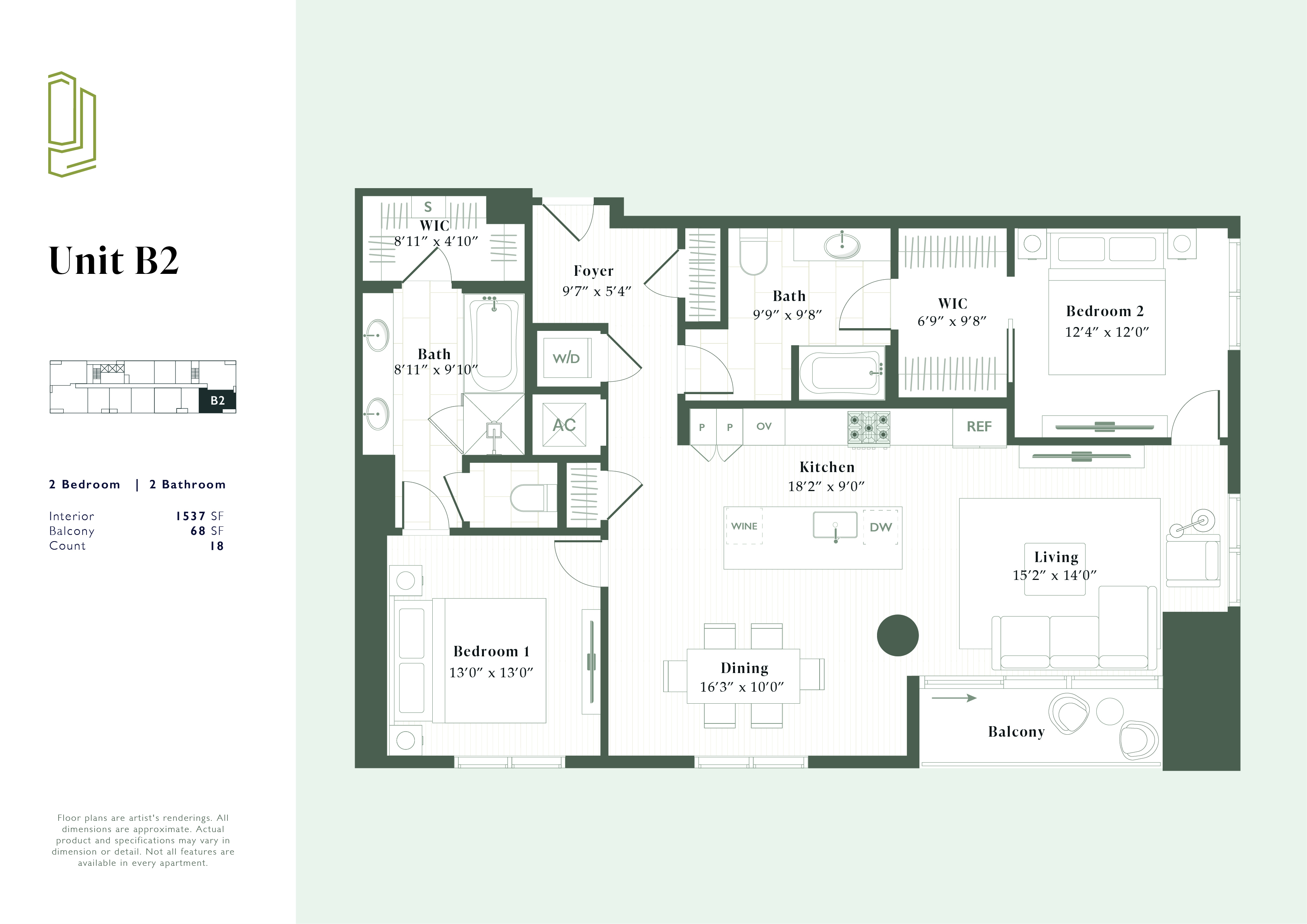 B2 floorplan layout